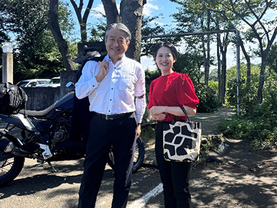 石田まさひろ議員来県の様子1